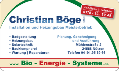 Christian Böge - Nahwärmenetze